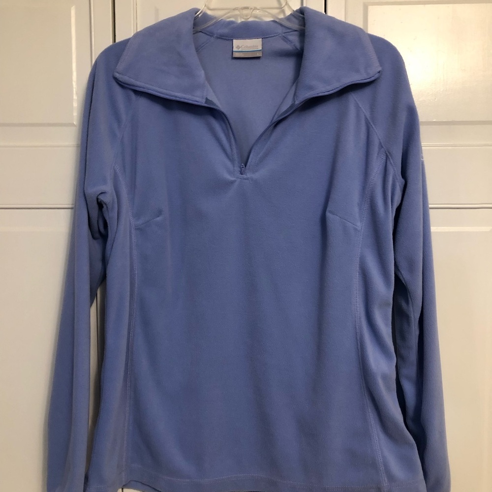 Columbia Women’s Light Blue Quarter-Zip Fleece Pullover